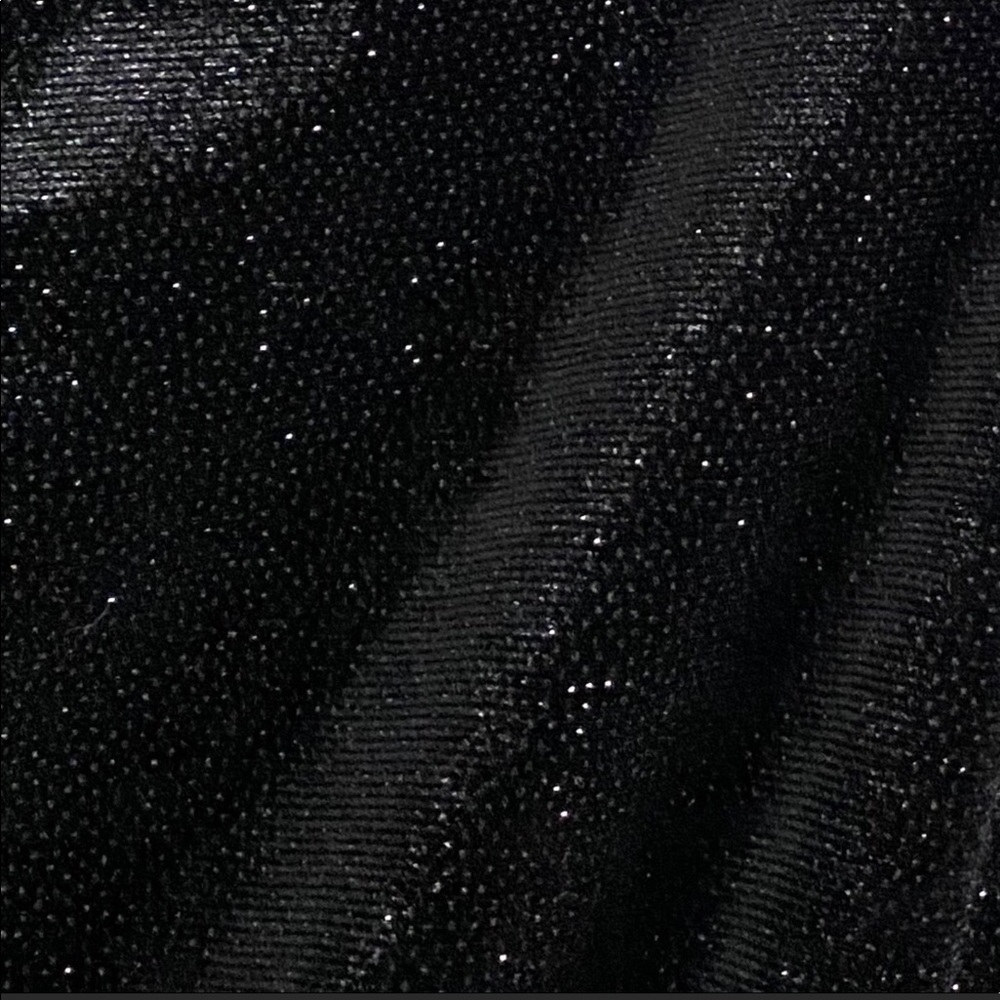 Black velvet velour Sparkly Romper - Picture 2 of 2